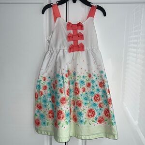 Toddler Penelope floral summer dress with bows